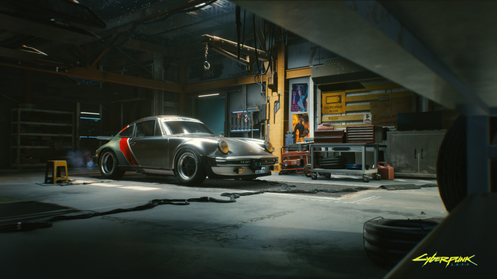 Klasyczne Porsche 911 Turbo w grze Cyberpunk 2077