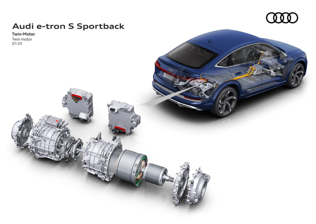 Napęd elektryczny w Audi e-tron Sportback 