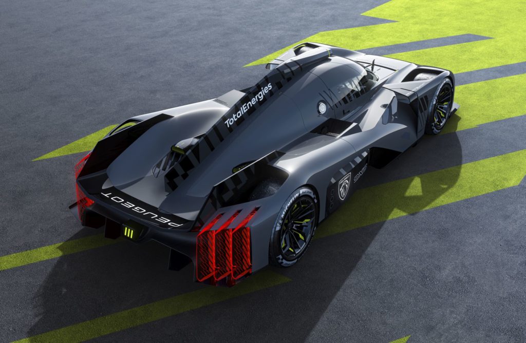 Peugeot 9X8 Hypercar. Bolid na LeMans