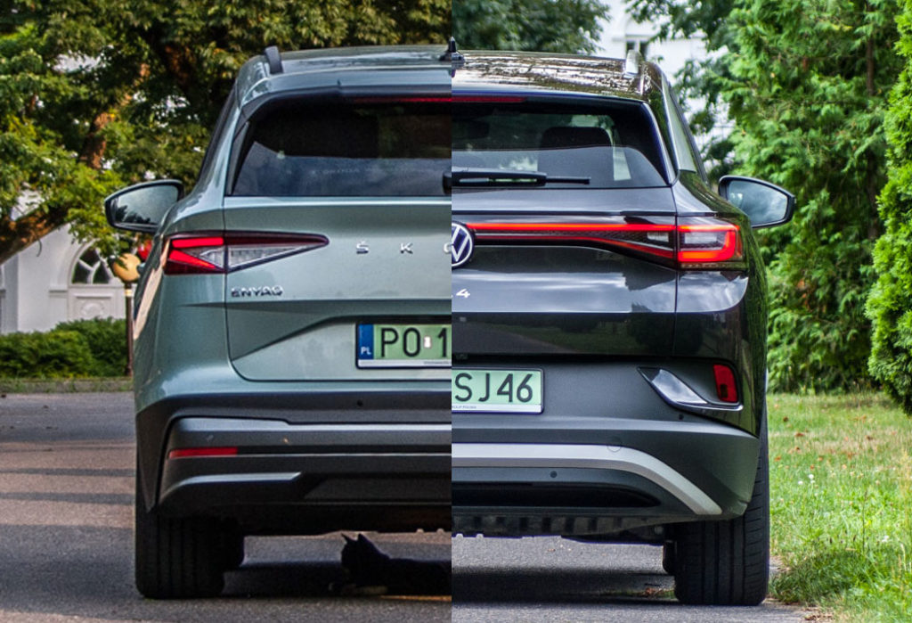 Jaki samochód elektryczny wybrać? Pojedynek: Škoda Enyaq iV 60 vs VW ID.4 1st Pro Performance