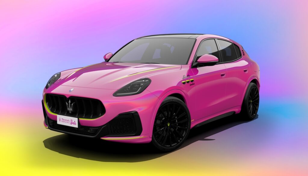 Różowe Maserati Grecale. Włoska marka współpracuje z Barbie