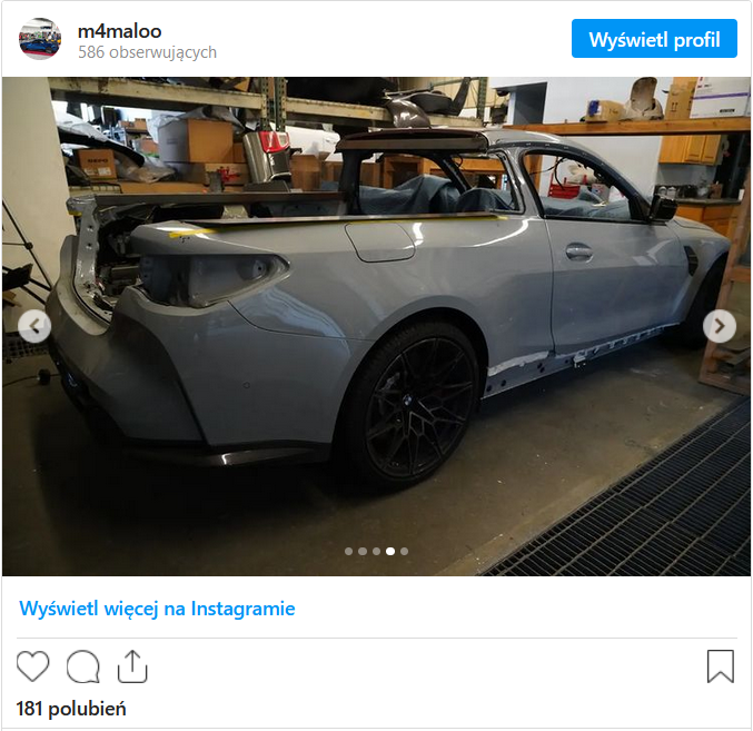BMW M4 pickup Instagram