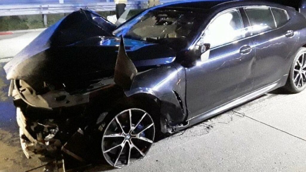 Wypadek na A1 BMW sprawcy